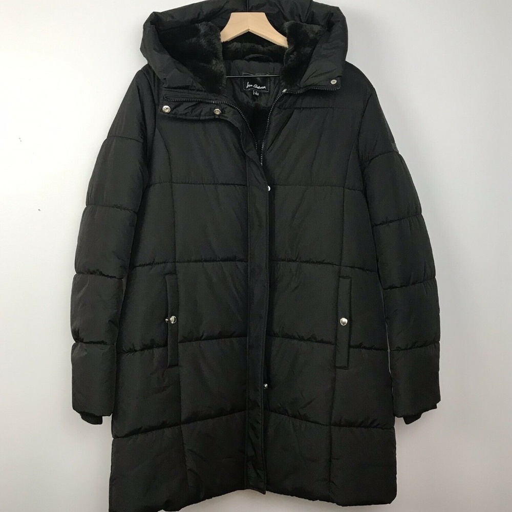 Sam Edelman NWOT black Puffer Faux fur Lined coat